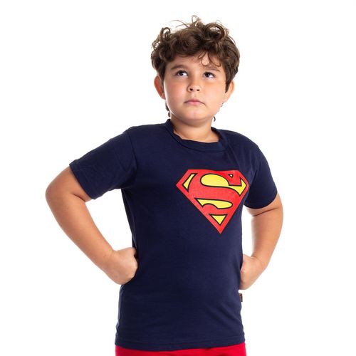 Camiseta Infantil Superman Logo Clássico