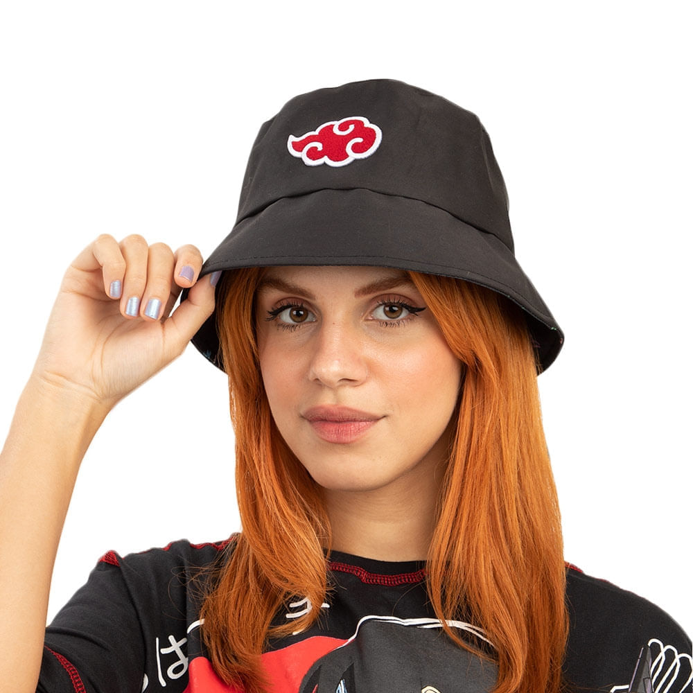 Kit Cosplay Chapéu Akatsuki Sakkat Com Colar Nuvem Akatsuki