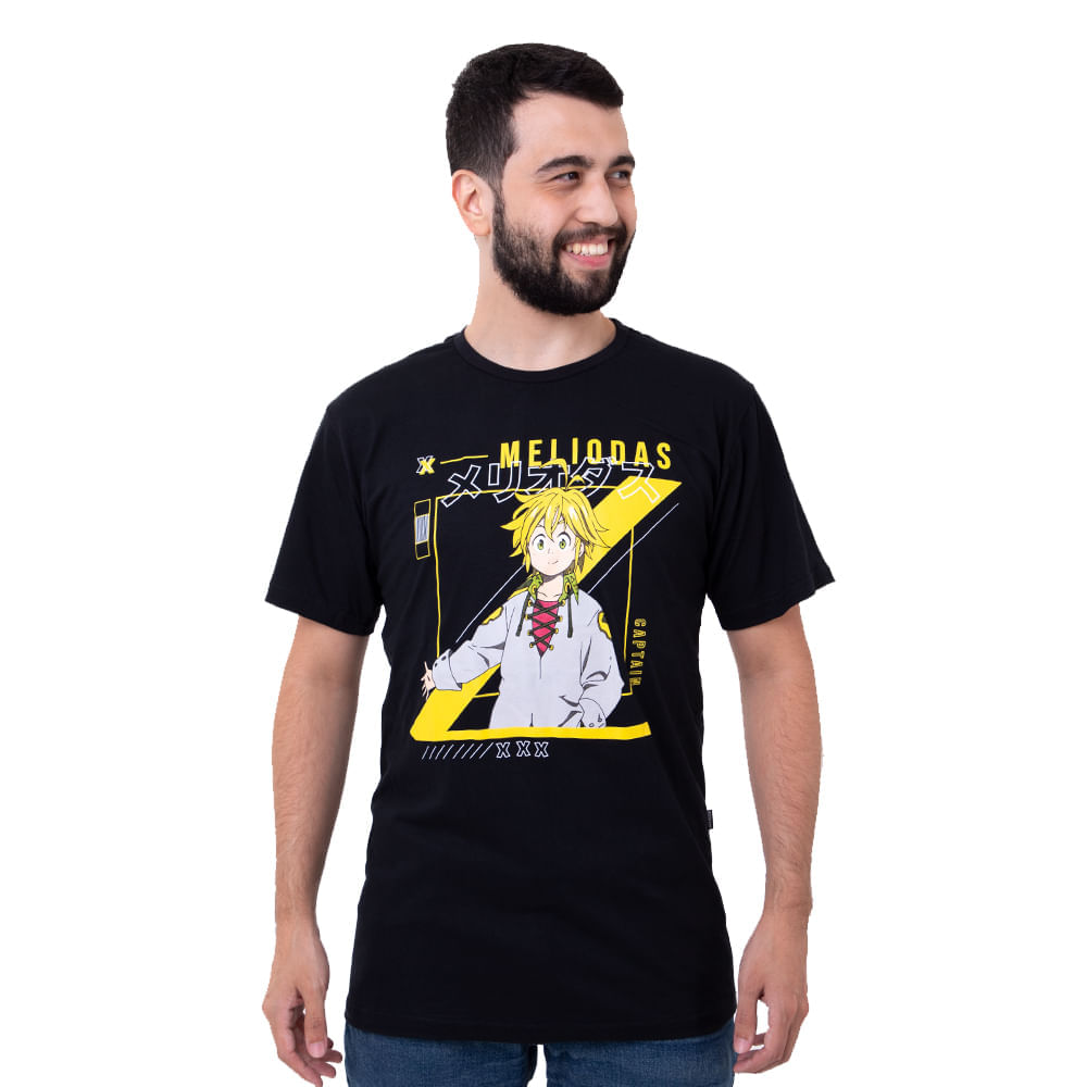 Camiseta Camisa Nanatsu No Taizai Meliodas Anime Nerd Filme