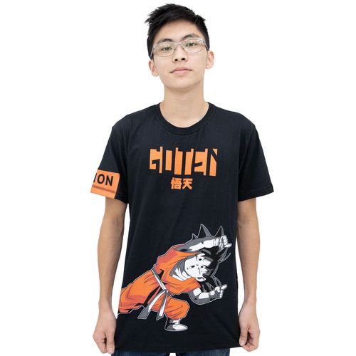 Camiseta Dupla Face Infantil Dragon Ball Gotenks