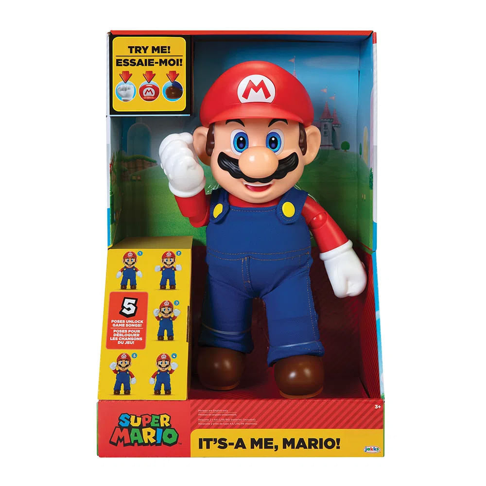Boneco Personagem Super Mario Bros Articulavel Coleção Jogos