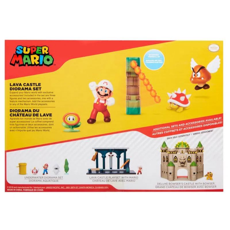 Playset Diorama Lava Castle Super Mario