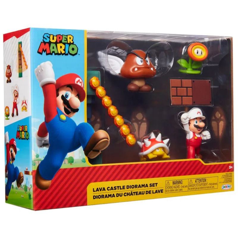 Playset Diorama Lava Castle Super Mario