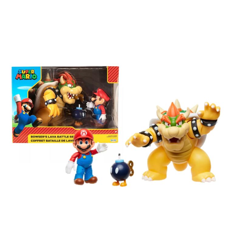 Super Mario Toy Figurine - Super Mario - Mario vs. Bowser