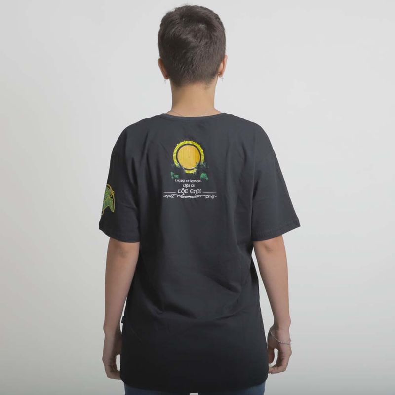 Camiseta-Senhor-dos-Aneis-Trilogia-Feminina-Costas