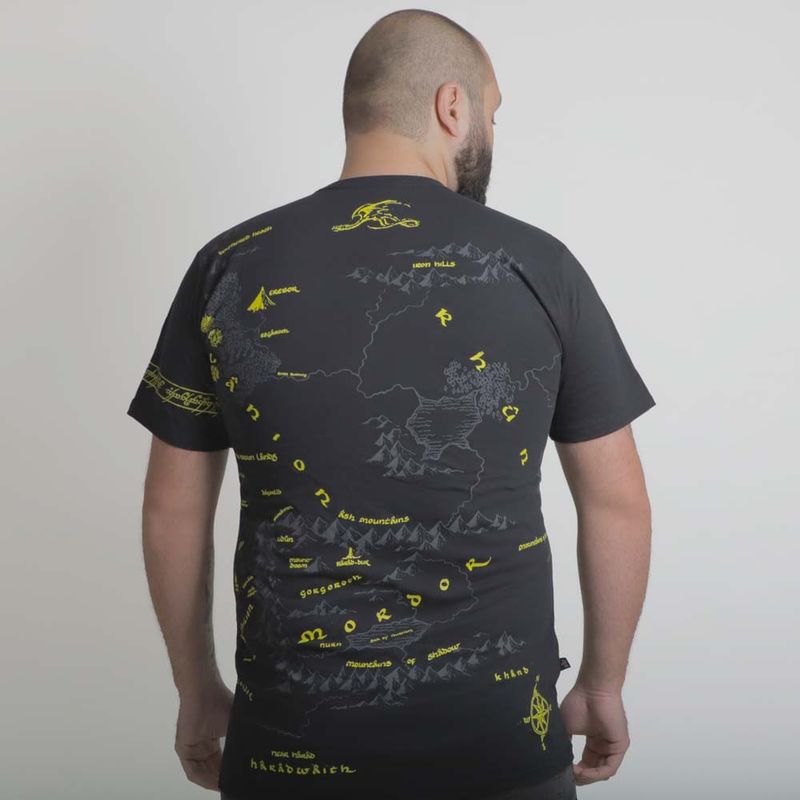 Camiseta-Senhor-dos-Aneis-Mapa-Masculina-Costas
