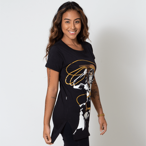 Camiseta Long Mulher Maravilha