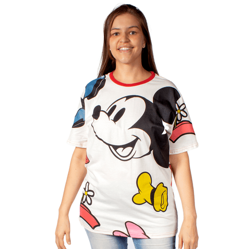Camiseta BabyLook Disney Mickey Mouse