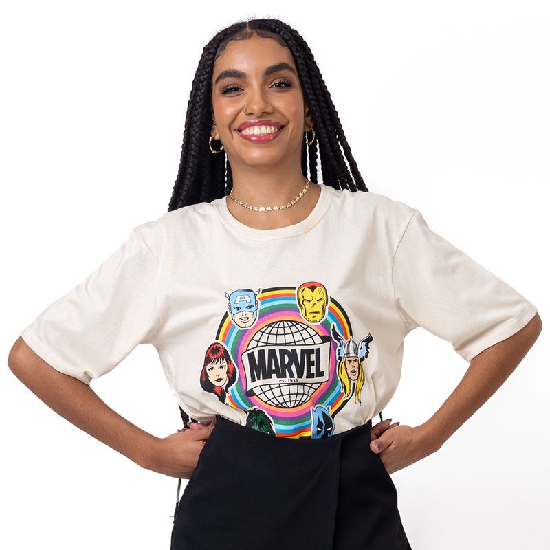 Camisa best sale vingadores feminina