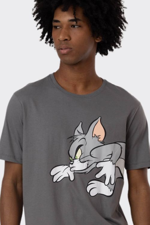 Camiseta Tom e Jerry Hole in Wall