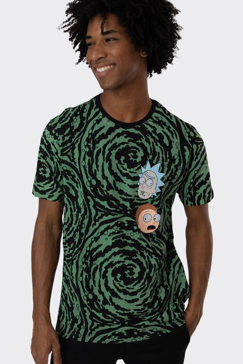 Camiseta Rick & Morty Spirals