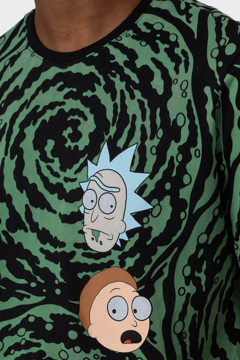 Camiseta Rick Morty Spirals