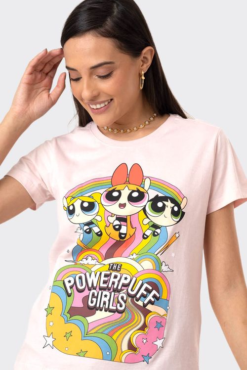 Camiseta As Meninas Superpoderosas Rainbow