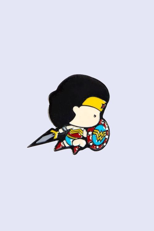 Kit 2 Pins DC Comics Wonder Woman e Cheetah Chibi
