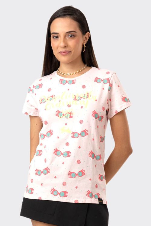 Camiseta Feminina Harry Potter Óculos Luna