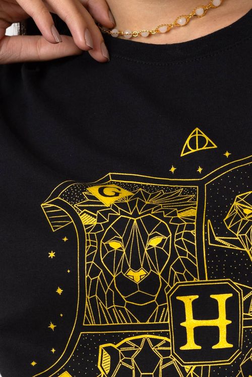 Camiseta Harry Potter Brasão de Hogwarts