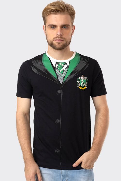 Camiseta Harry Potter Capa Sonserina