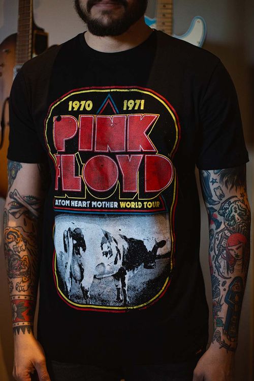 Camiseta Unissex Pink Floyd Atom Heartother
