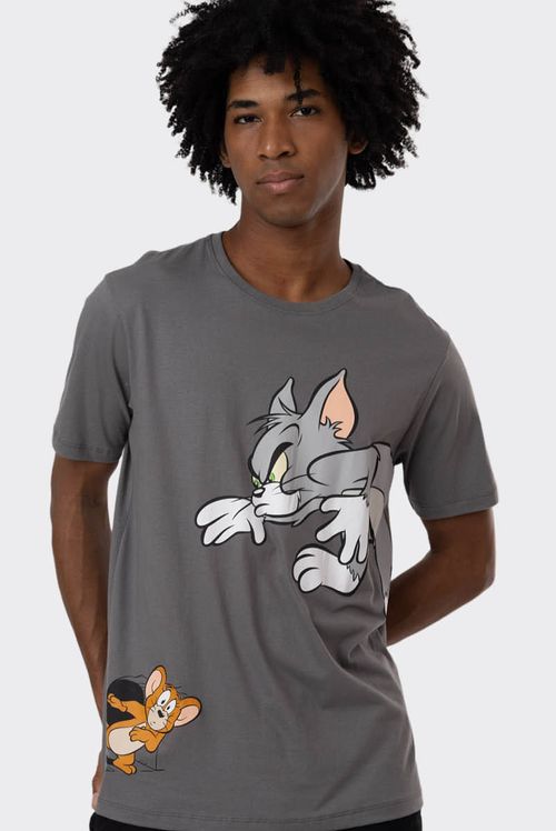 Camiseta Tom e Jerry Hole In Wall