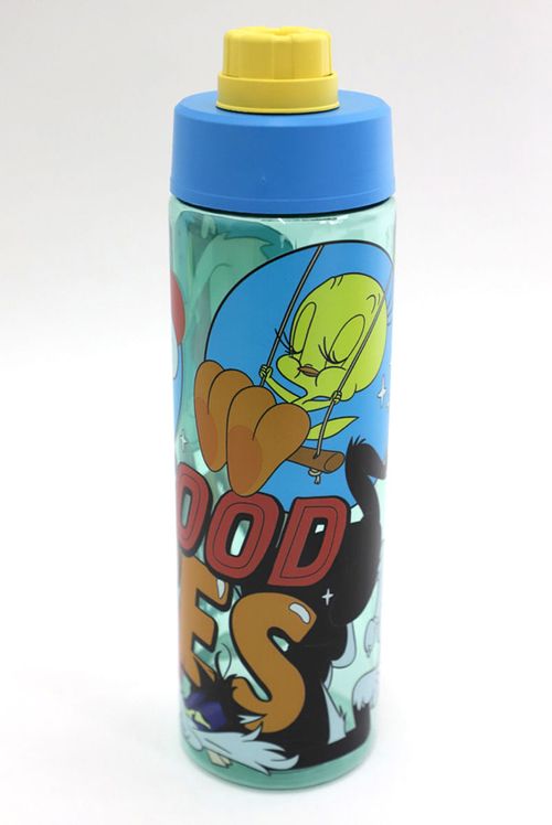 Garrafa Plástica Looney Tunes Piu Piu e Frajola Good Vibes Only