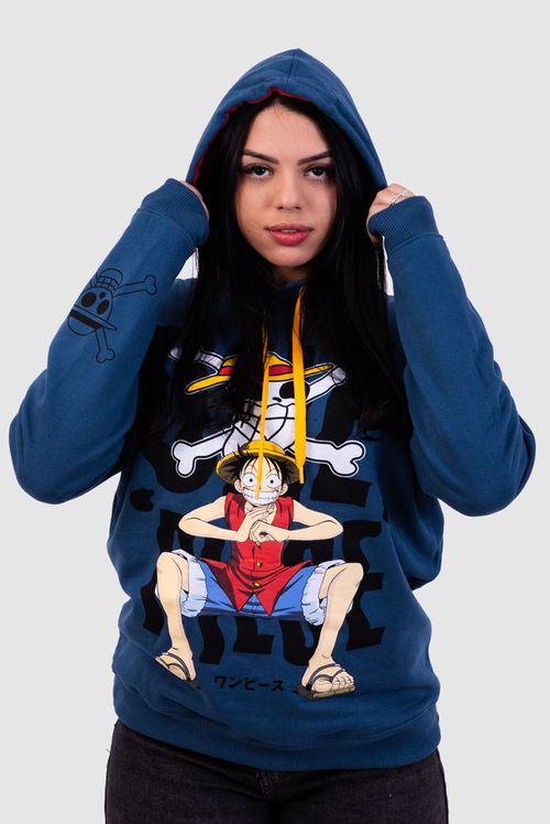 Moletom com Capuz One Piece Captain Monkey Luffy