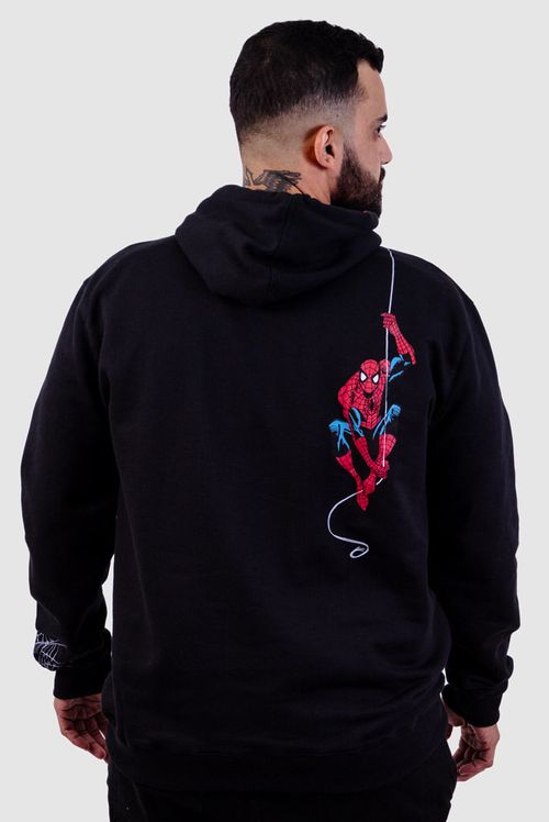 Moletom Com Capuz Marvel Homem Aranha Teia