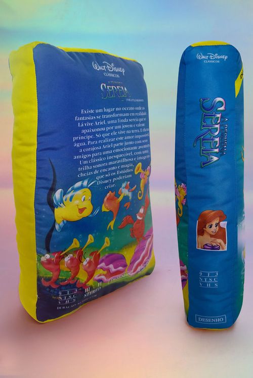 Almofada VHS Disney Pequena Sereia