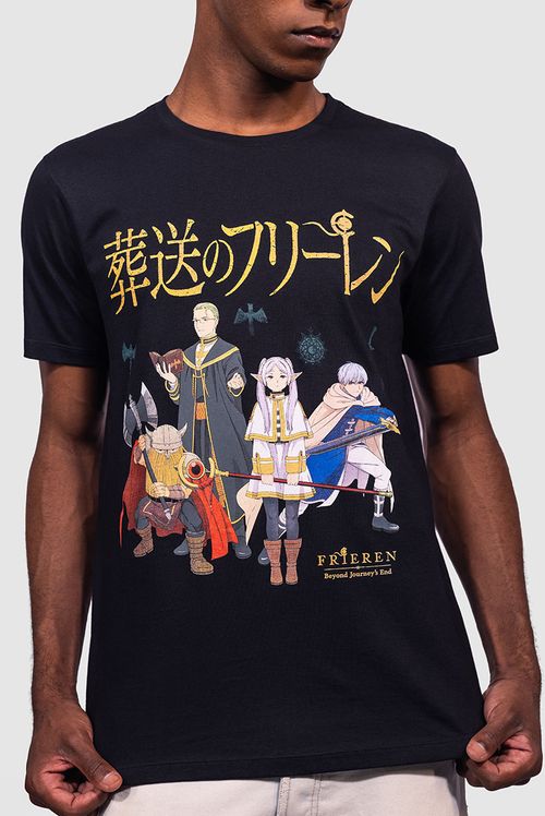 Camiseta Frieren e a Jornada para o Além Grupo do Herói