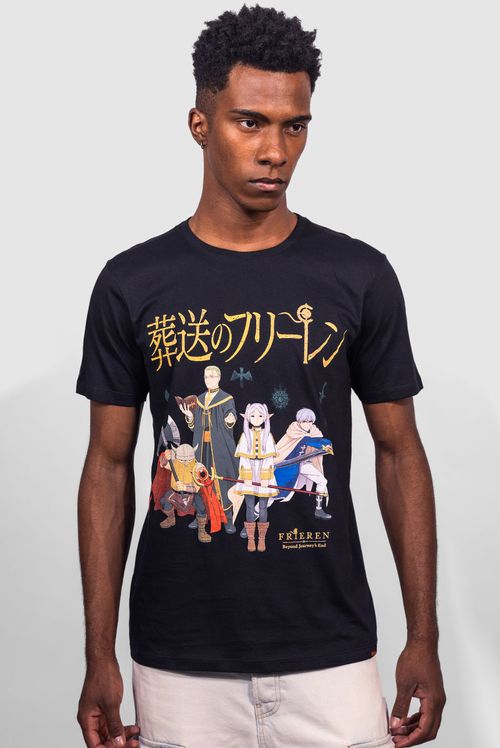 Camiseta Frieren e a Jornada para o Além Grupo do Herói