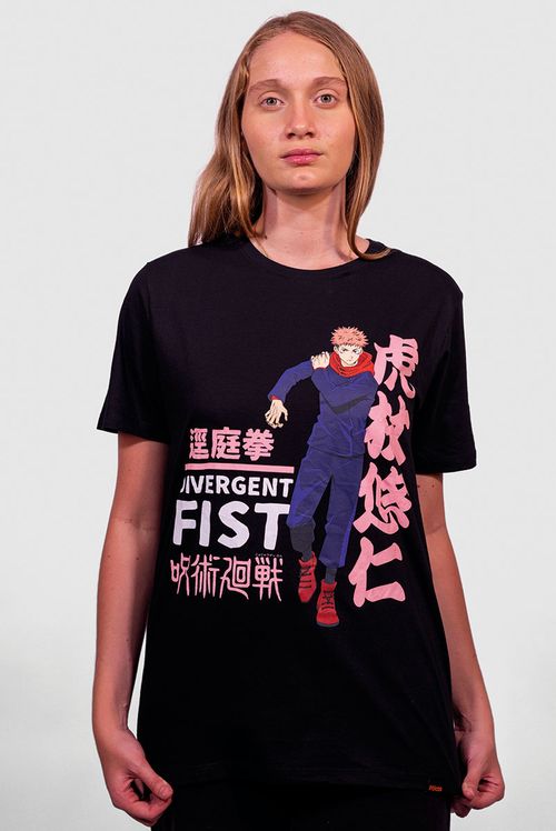 Camiseta Jujutsu Kaisen Yuji Itadori Divergent Fist