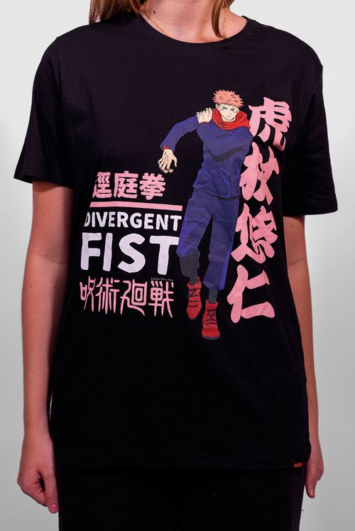 Camiseta Jujutsu Kaisen Yuji Itadori Divergent Fist