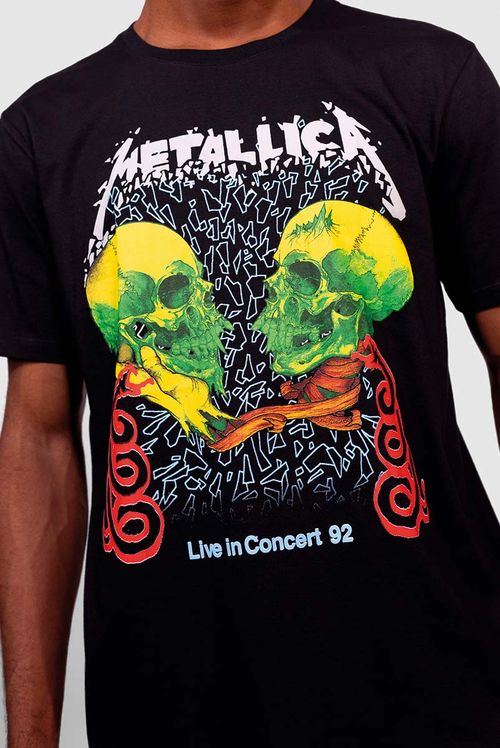 Camiseta Metallica Live in Concert 92
