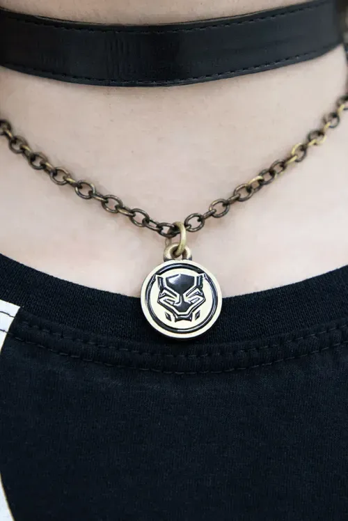 Colar Choker Marvel Pantera Negra