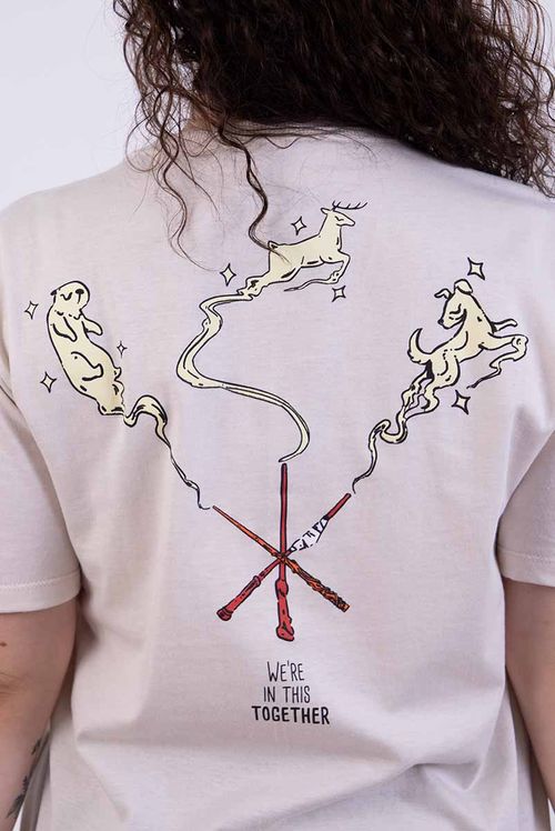 Camiseta Harry Potter Trio White