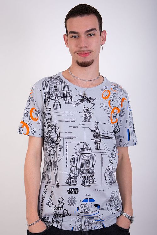 Camiseta Star Wars Movie Droids Plans