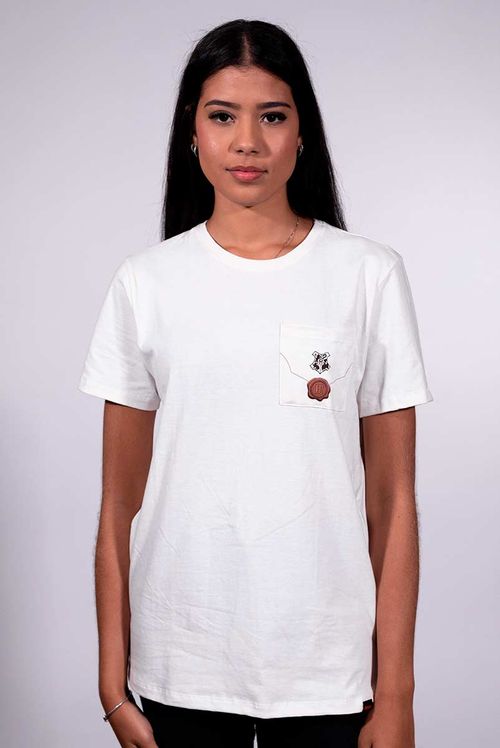 Camiseta Harry Potter Carta de Hogwarts