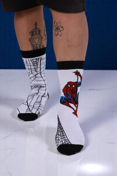 Meia Cano Alto Homem Aranha