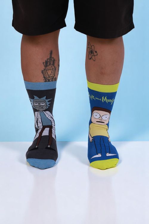 Meia Cano Alto Rick and Morty