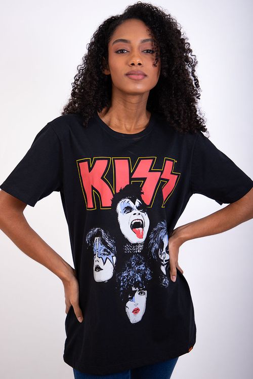 Camiseta Rock Hits Kiss Integrantes