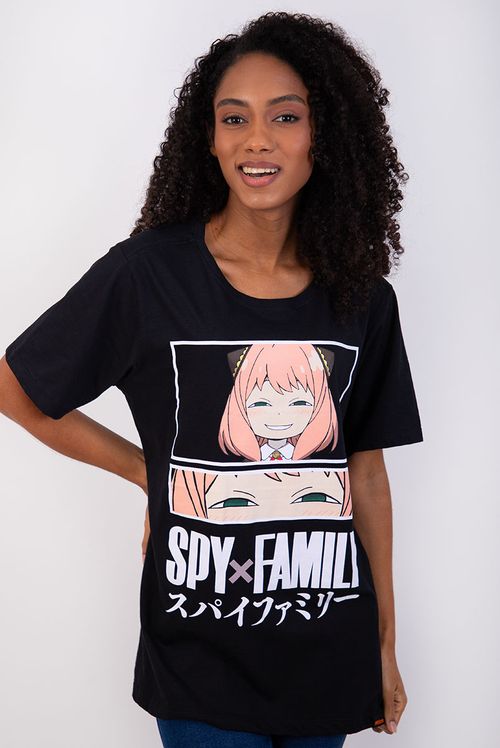 Camiseta Spy X Family Anya Forger Eyes Black