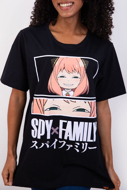 Camiseta Spy X Family Anya Forger Eyes Black