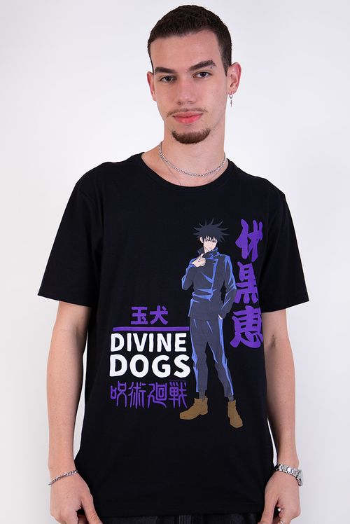 Camiseta Jujutsu Kaisen Fushiguro Megumi Divine Dogs