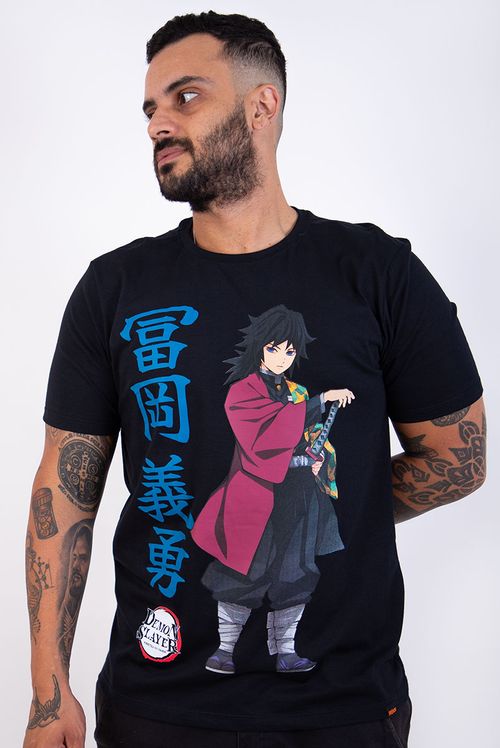 Camiseta Demon Slayer Hashira da Água Giyu Tomioka
