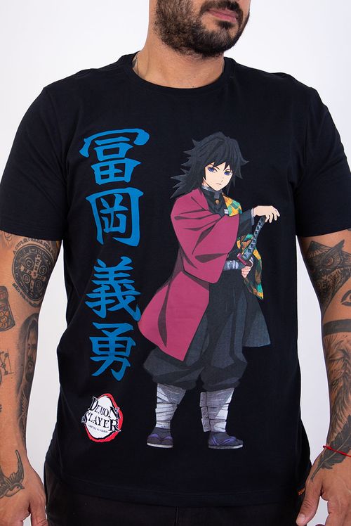 Camiseta Demon Slayer Hashira da Água Giyu Tomioka