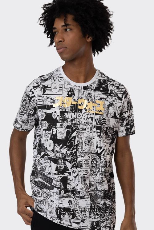 Camiseta Unissex Star Wars Mangá