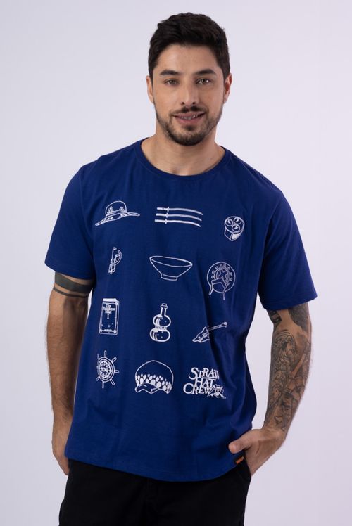Camiseta One Piece Aliança Pirata Icones