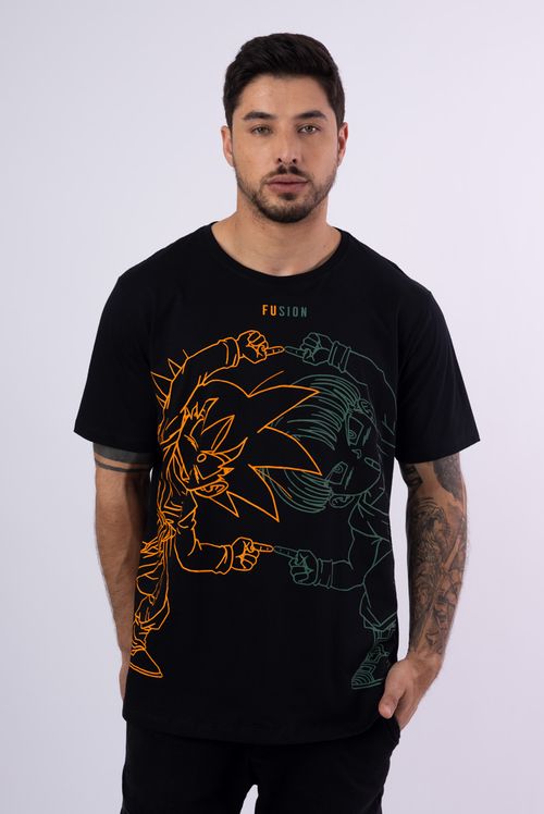 Camiseta Dragon Ball Z Fusion Goten e Trunks