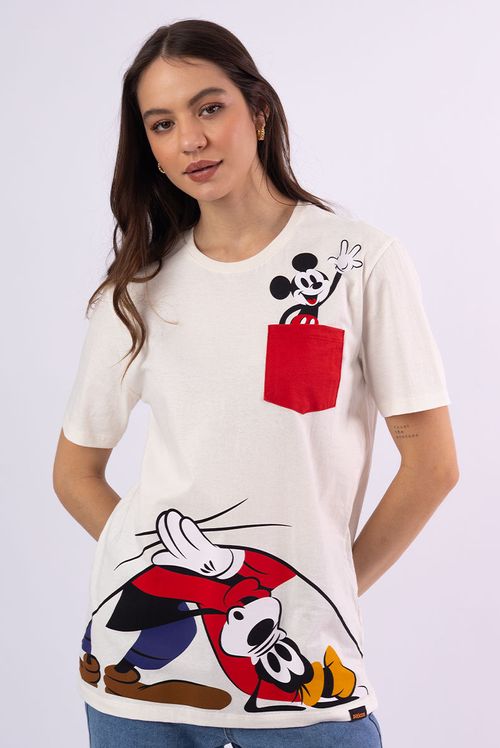 Camiseta Disney Mickey e Pateta