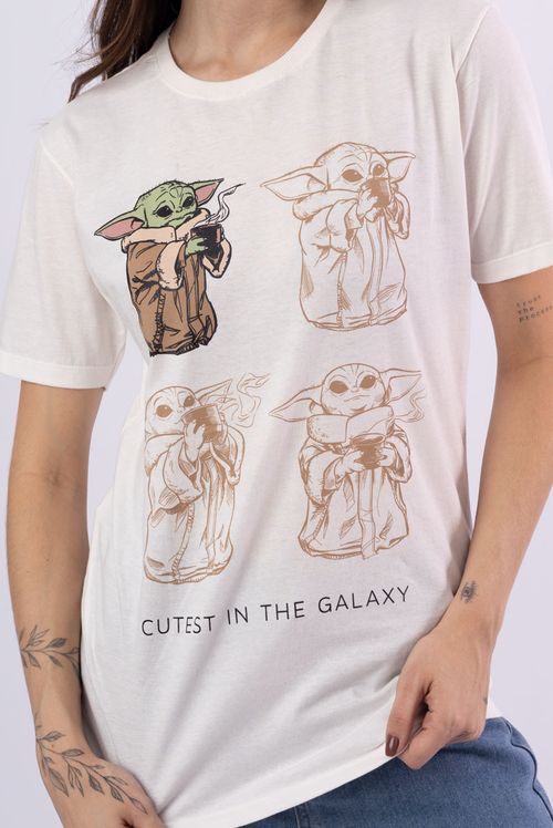 Camiseta Star Wars Baby Yoda Cutest In The Galaxy