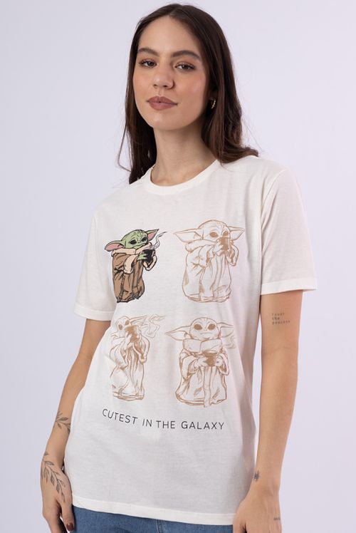 Camiseta Star Wars Baby Yoda Cutest In The Galaxy